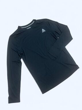 Reebok Men's Black Long-Sleeve Performance Tee